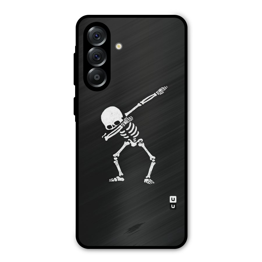 Skeleton Dab White Metal Back Case for Galaxy A36