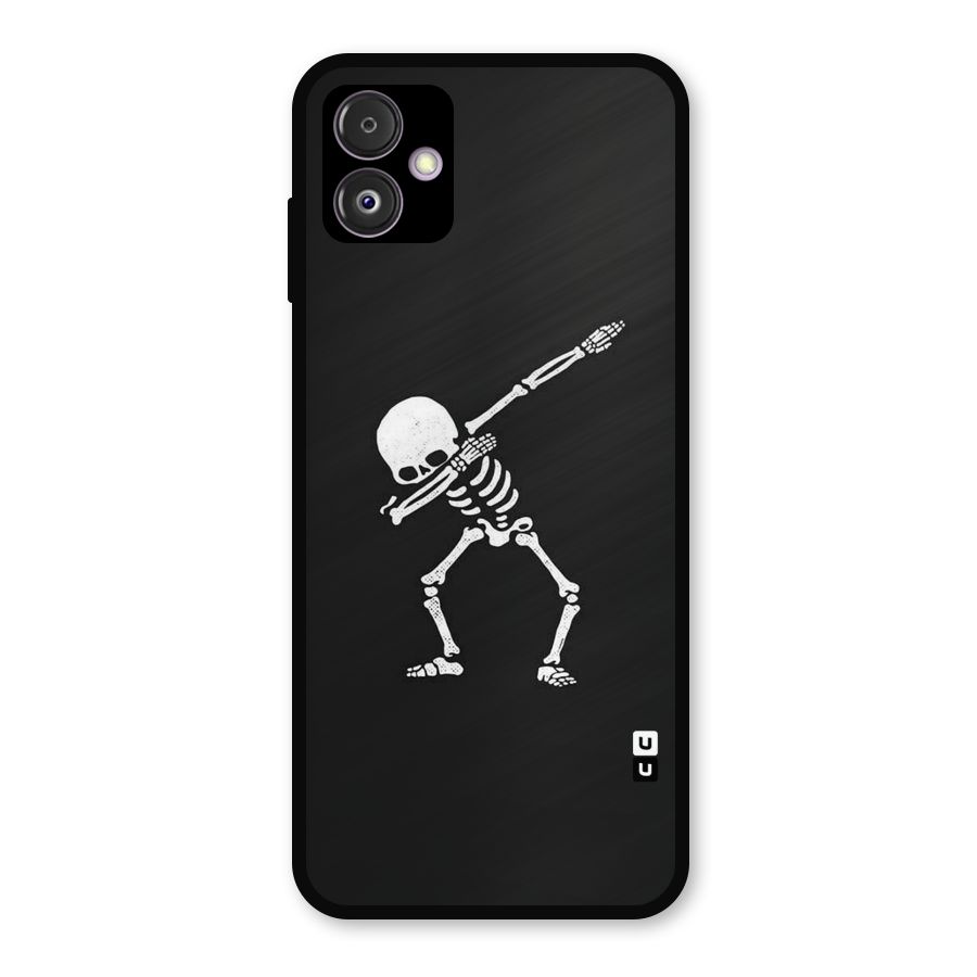 Skeleton Dab White Metal Back Case for Galaxy F14