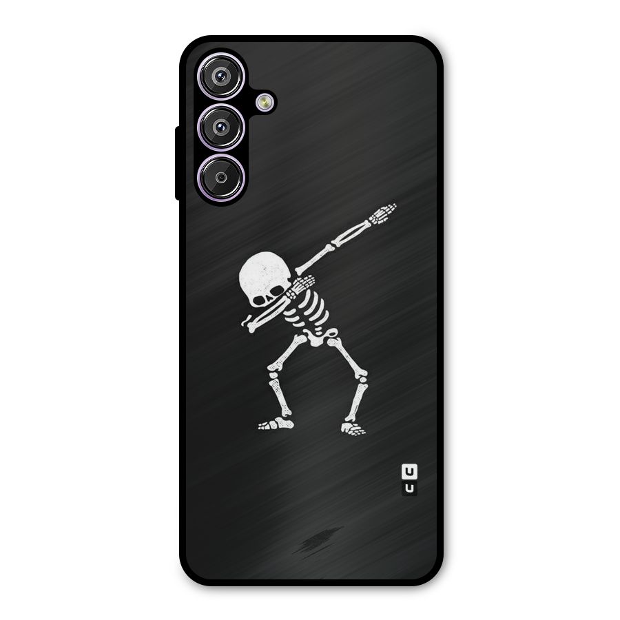 Skeleton Dab White Metal Back Case for Galaxy F15