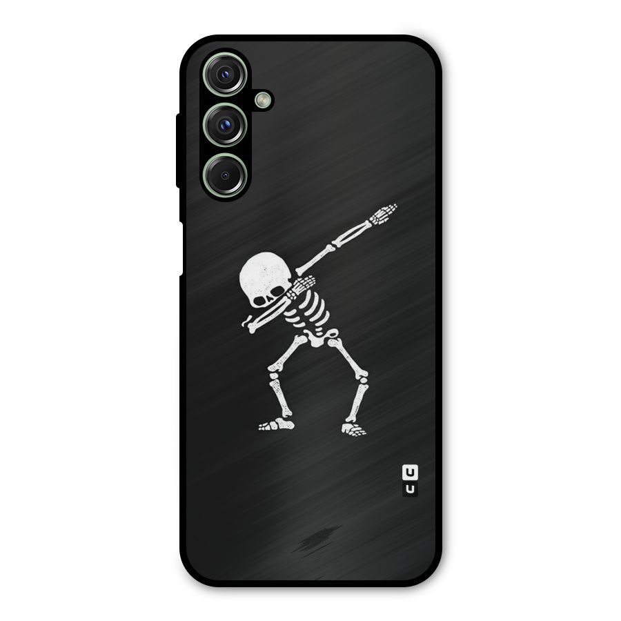 Skeleton Dab White Metal Back Case for Galaxy F34