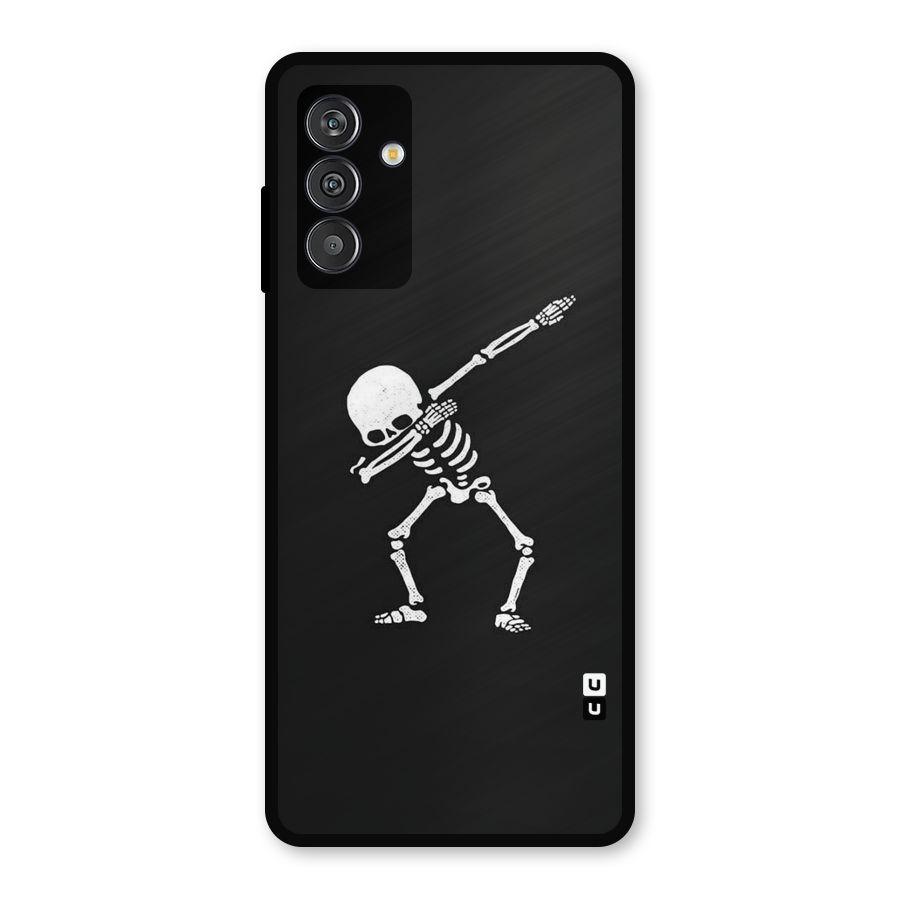 Skeleton Dab White Metal Back Case for Galaxy M14 5G