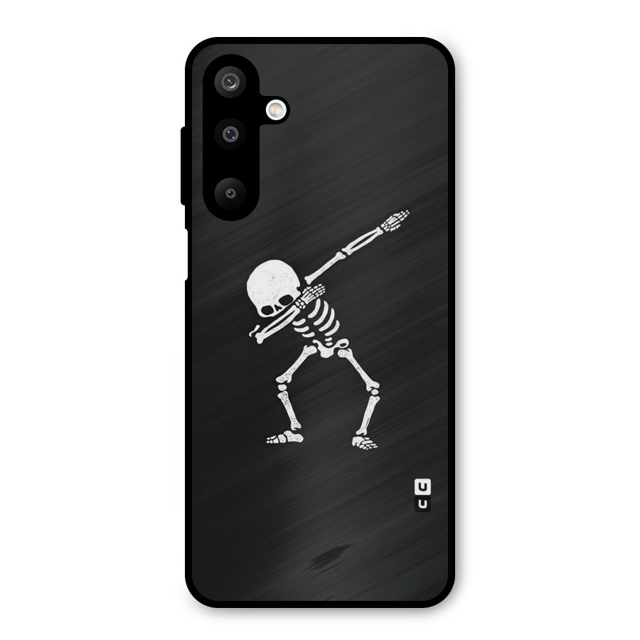 Skeleton Dab White Metal Back Case for Galaxy M16