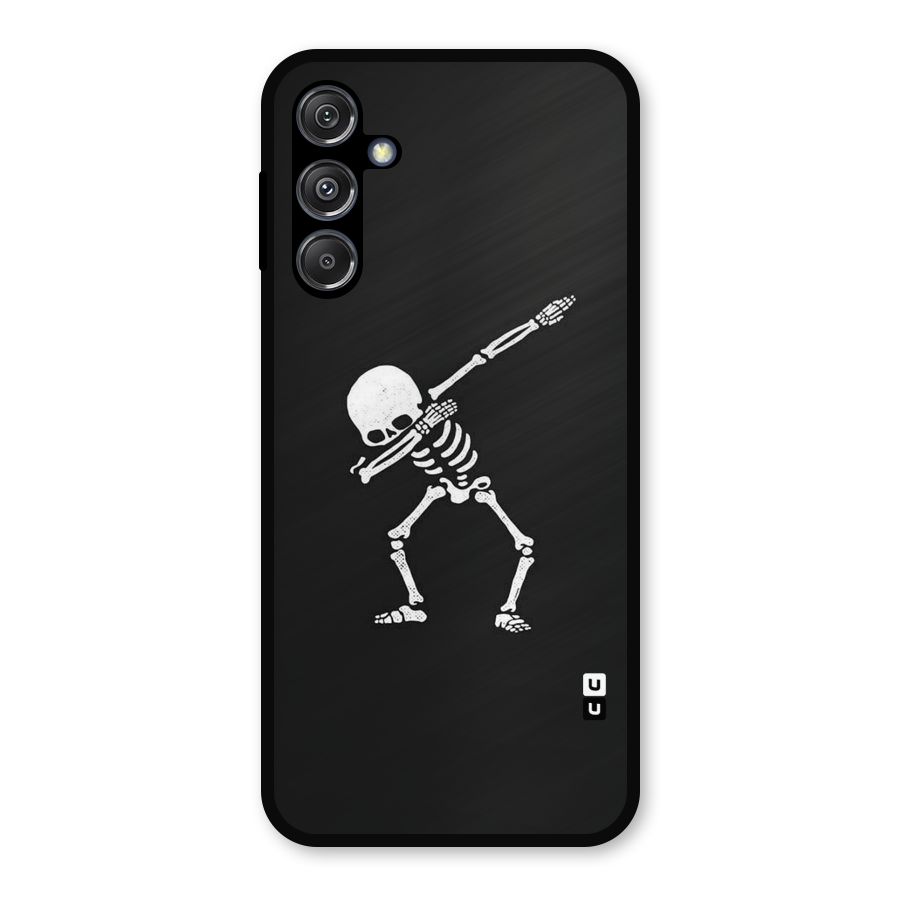 Skeleton Dab White Metal Back Case for Galaxy M34 5G