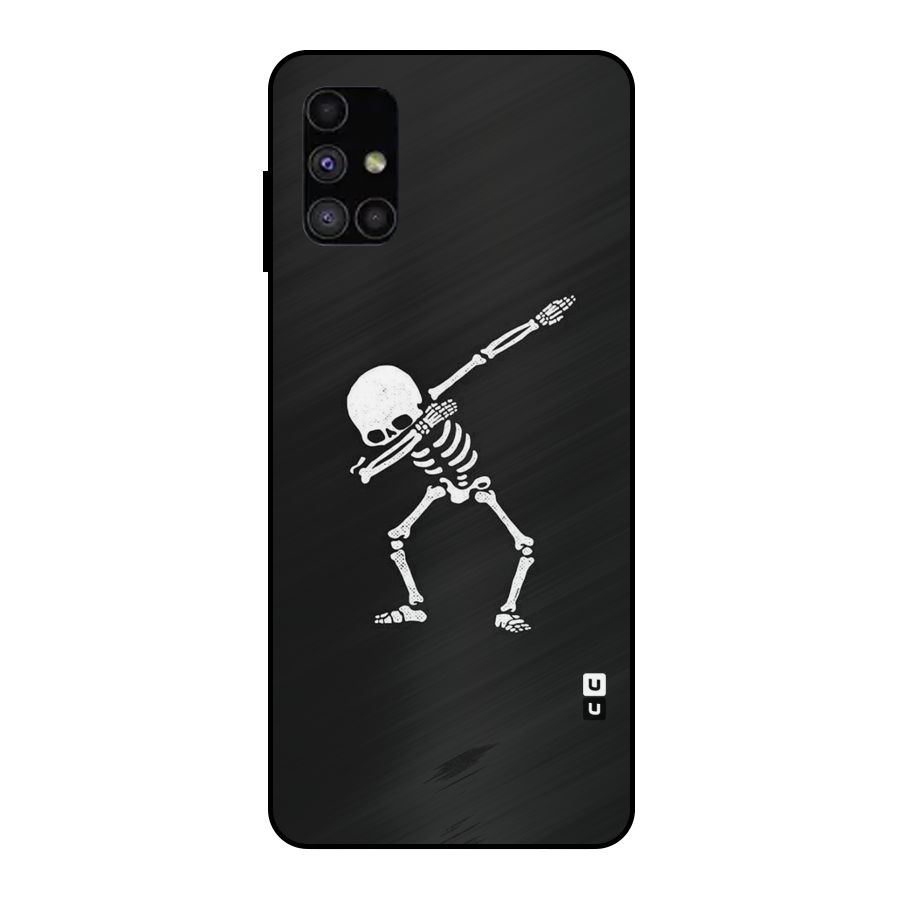 Skeleton Dab White Metal Back Case for Galaxy M51