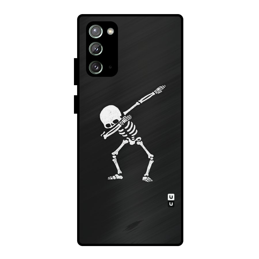 Skeleton Dab White Metal Back Case for Galaxy Note 20