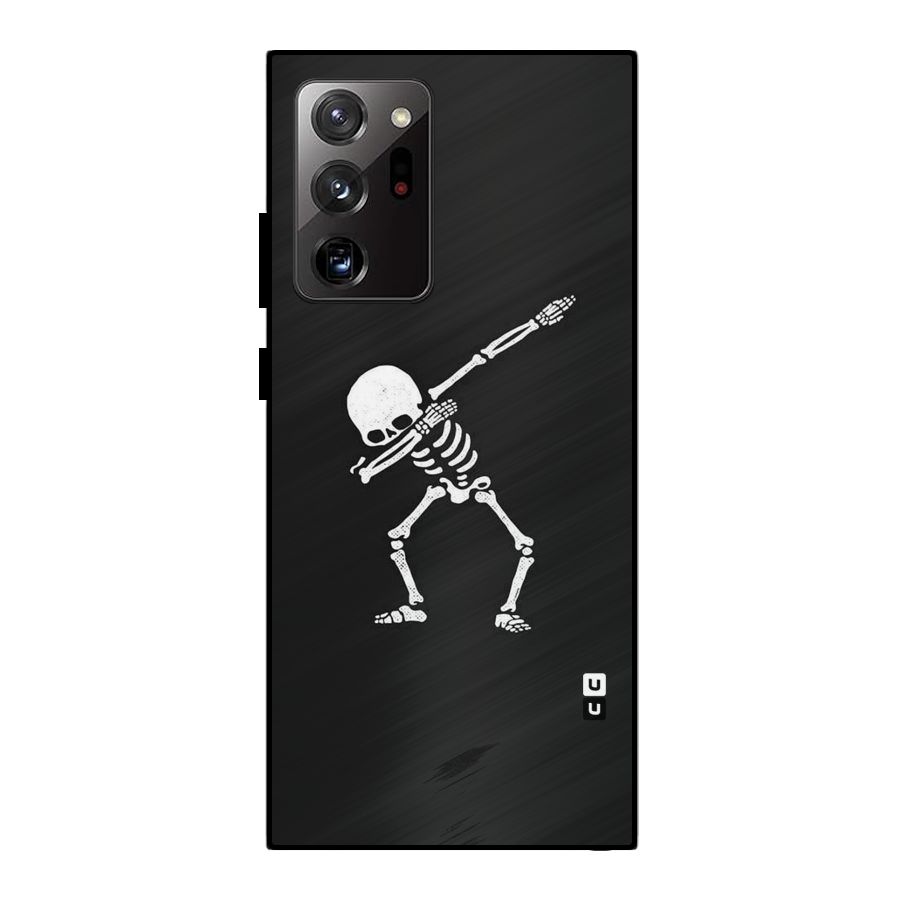 Skeleton Dab White Metal Back Case for Galaxy Note 20 Ultra