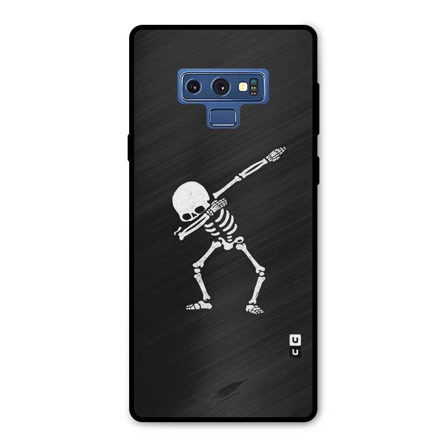 Skeleton Dab White Metal Back Case for Galaxy Note 9