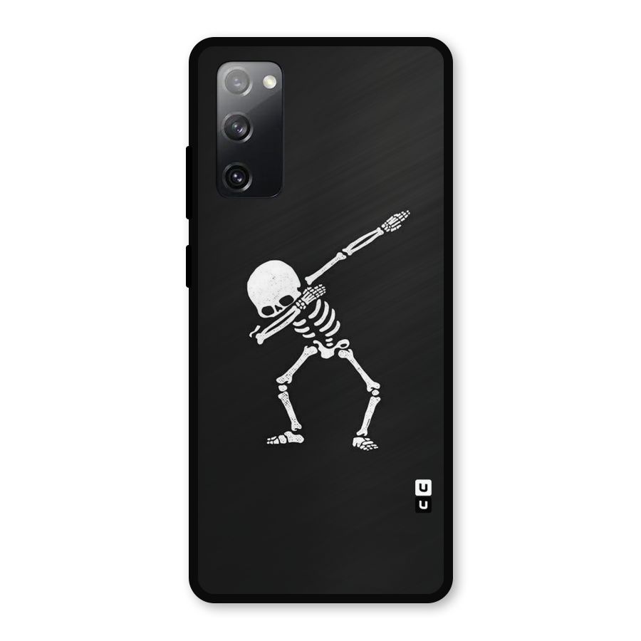 Skeleton Dab White Metal Back Case for Galaxy S20 FE 5G