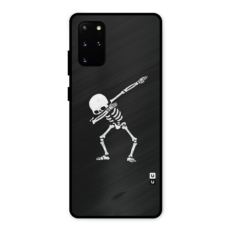 Skeleton Dab White Metal Back Case for Galaxy S20 Plus