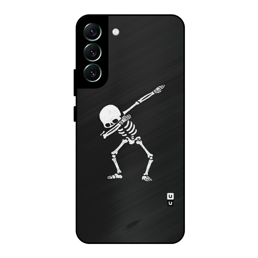 Skeleton Dab White Metal Back Case for Galaxy S22 Plus 5G