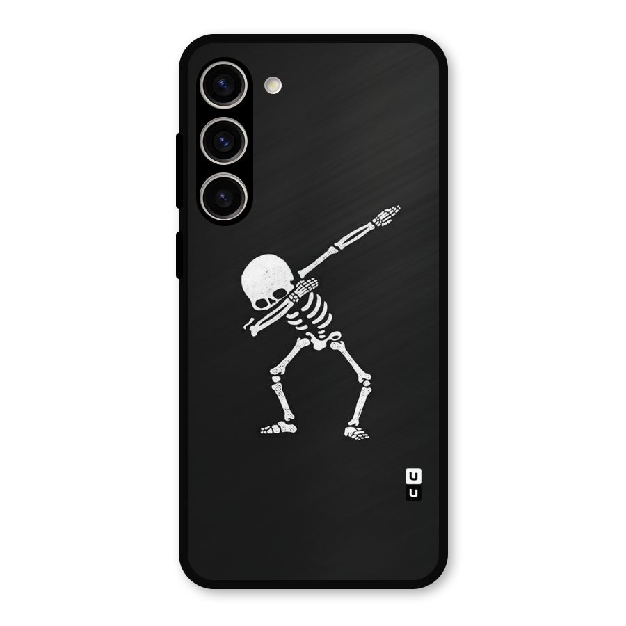 Skeleton Dab White Metal Back Case for Galaxy S23 Plus