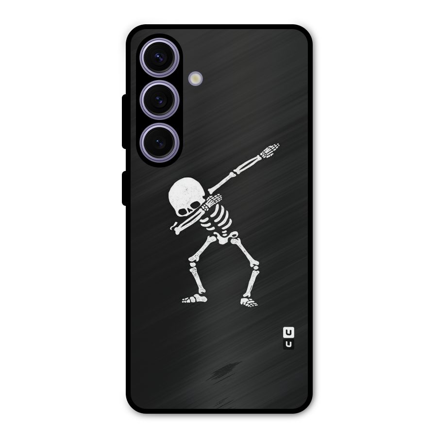 Skeleton Dab White Metal Back Case for Galaxy S24