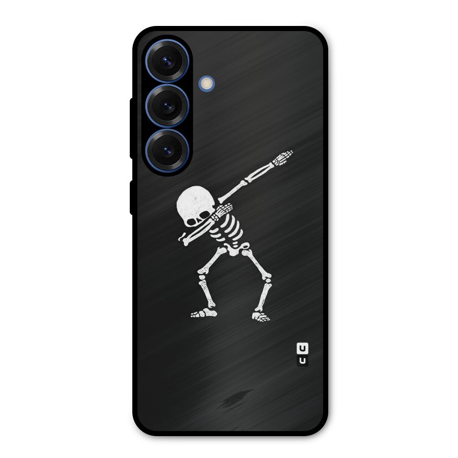 Skeleton Dab White Metal Back Case for Galaxy S25
