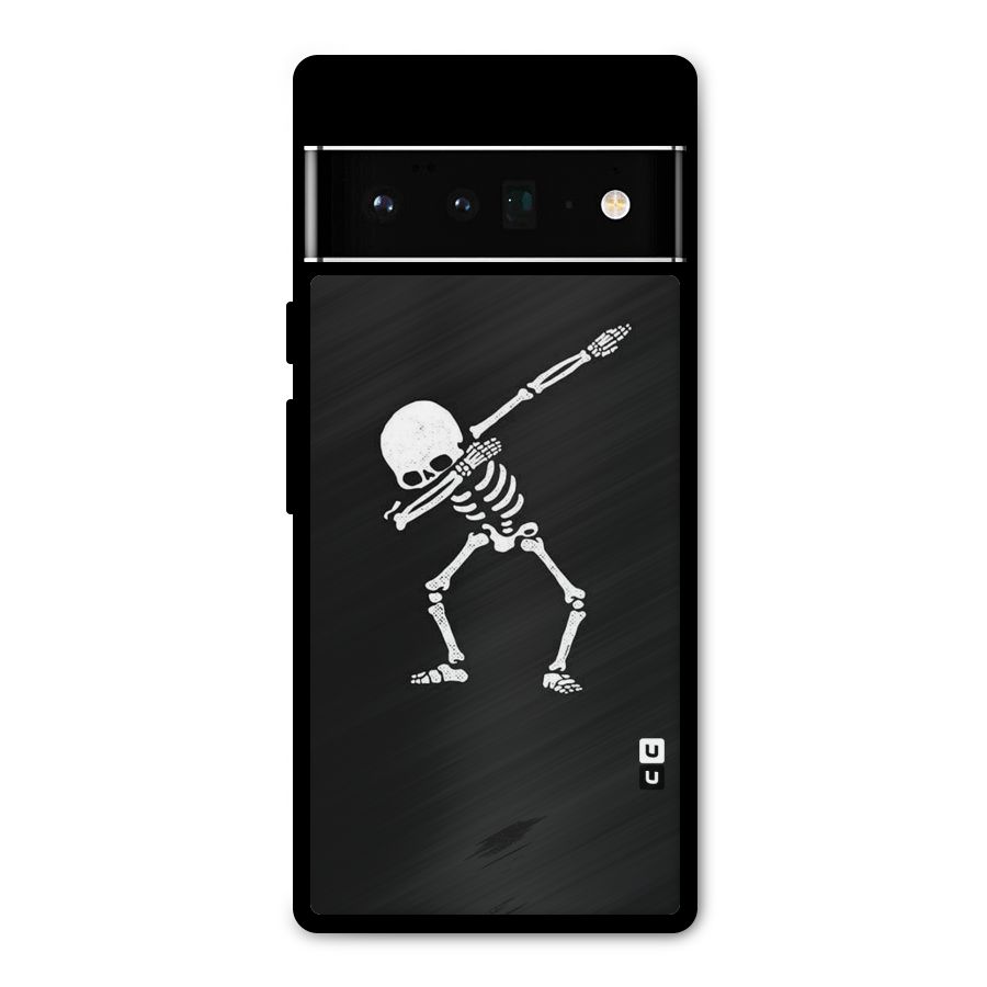 Skeleton Dab White Metal Back Case for Google Pixel 6 Pro