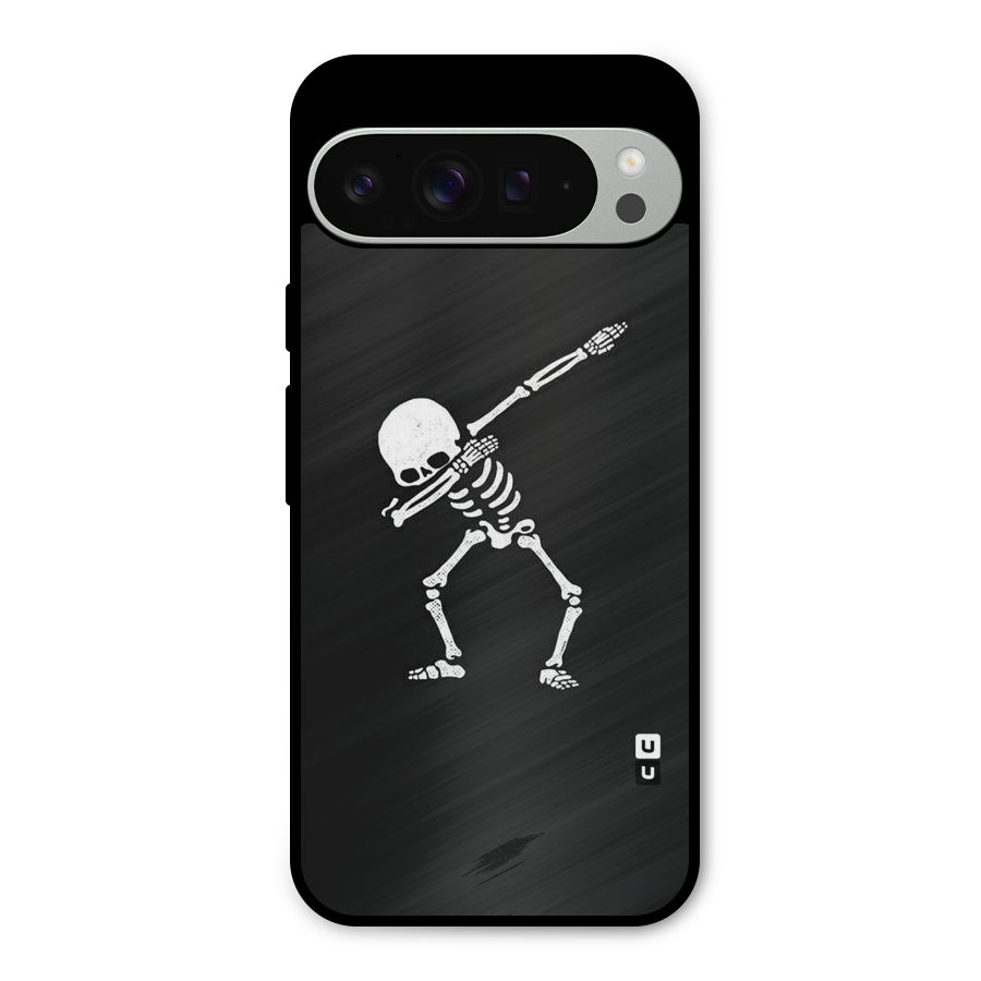 Skeleton Dab White Metal Back Case for Google Pixel 9 Pro XL