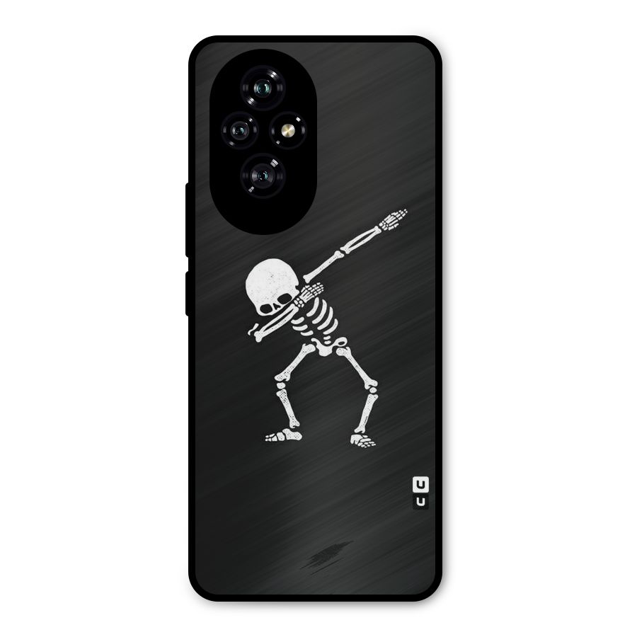 Skeleton Dab White Metal Back Case for Honor 200