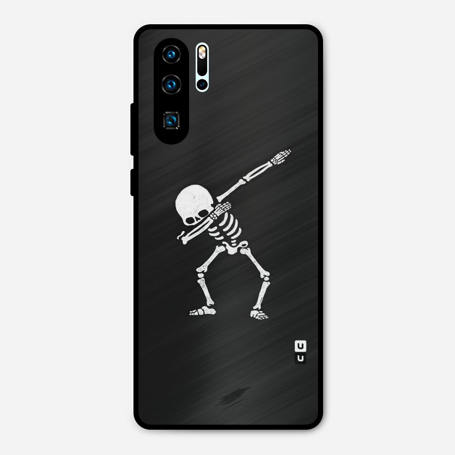Skeleton Dab White Metal Back Case for Huawei P30 Pro