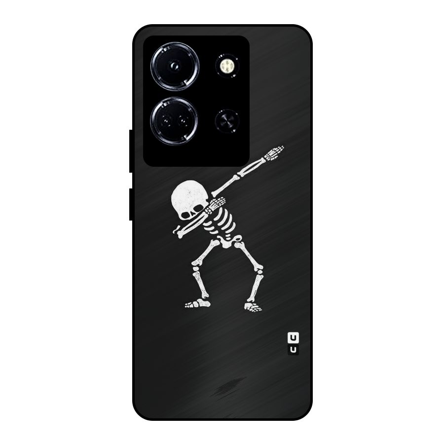 Skeleton Dab White Metal Back Case for Infinix Note 30 5G