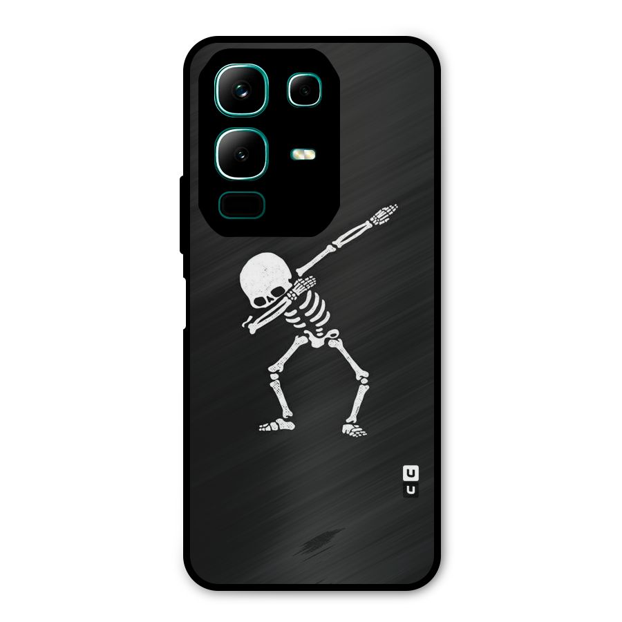 Skeleton Dab White Metal Back Case for Infinix Note 50x