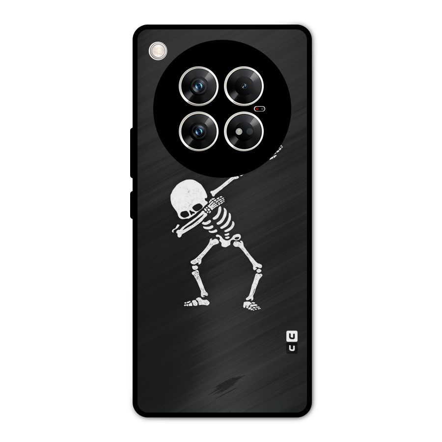 Skeleton Dab White Metal Back Case for Infinix Zero 40 5G