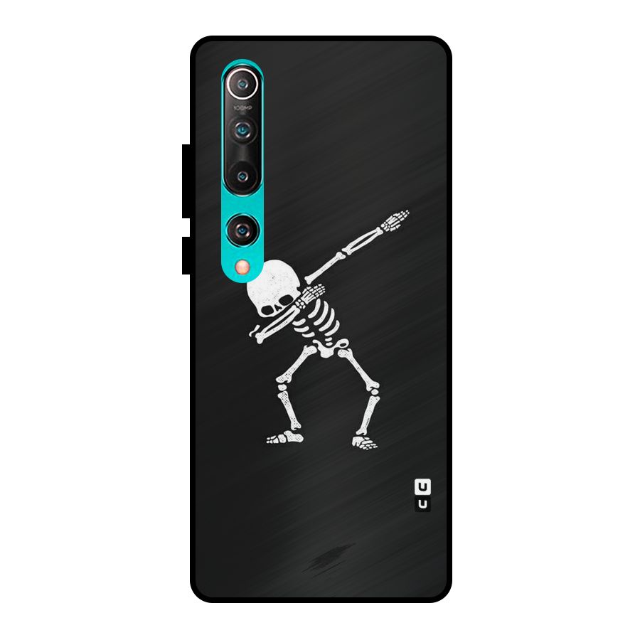 Skeleton Dab White Metal Back Case for Mi 10