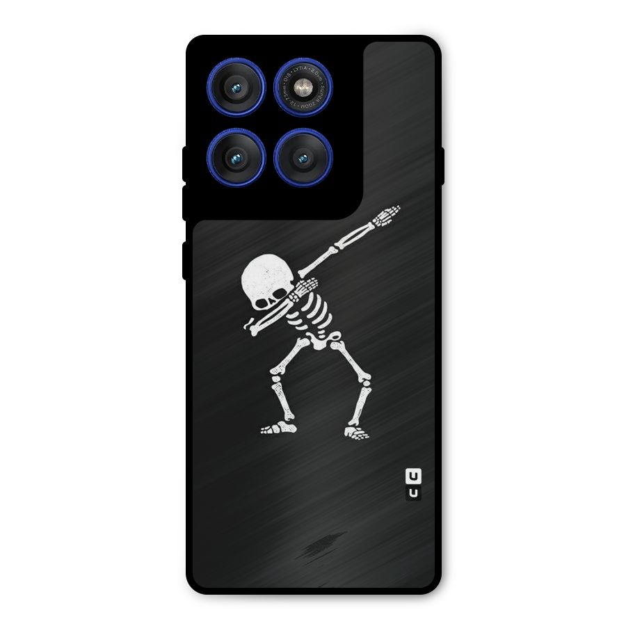 Skeleton Dab White Metal Back Case for Motorola Edge 60 Pro