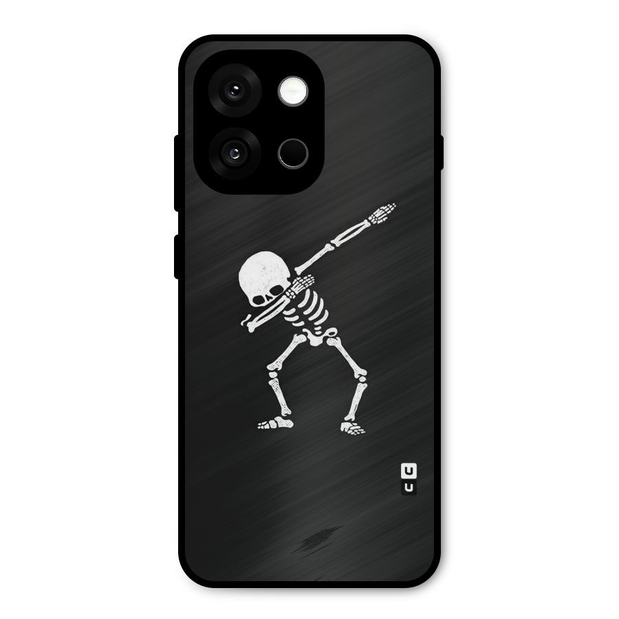 Skeleton Dab White Metal Back Case for OnePlus 13s