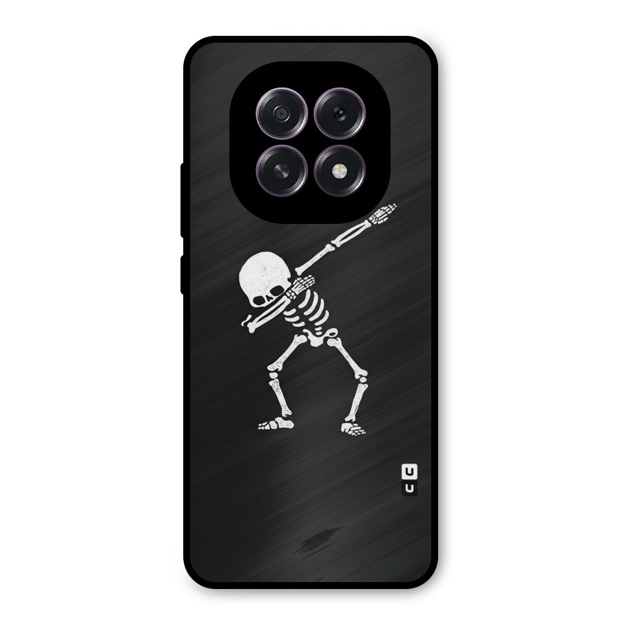 Skeleton Dab White Metal Back Case for Oppo F29