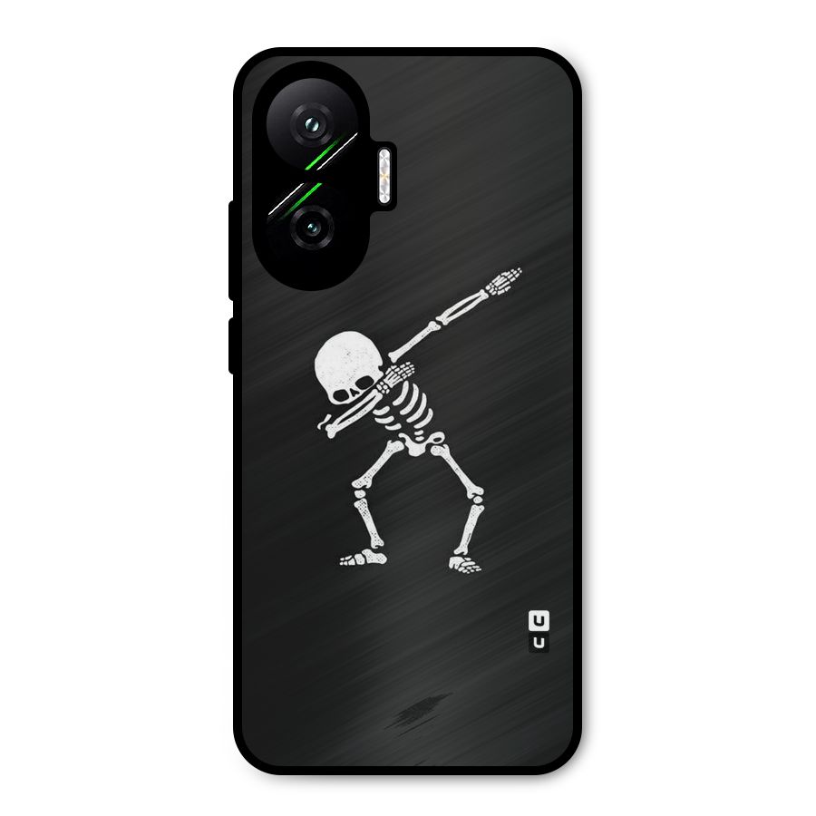 Skeleton Dab White Metal Back Case for Poco F7