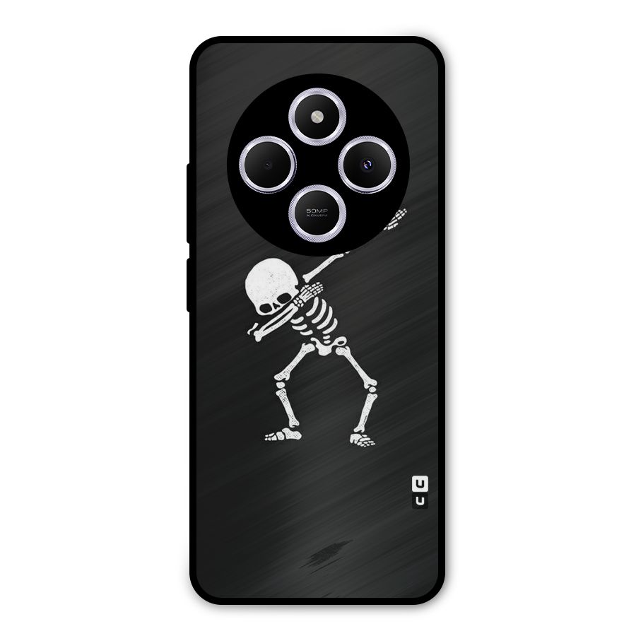 Skeleton Dab White Metal Back Case for Poco M7