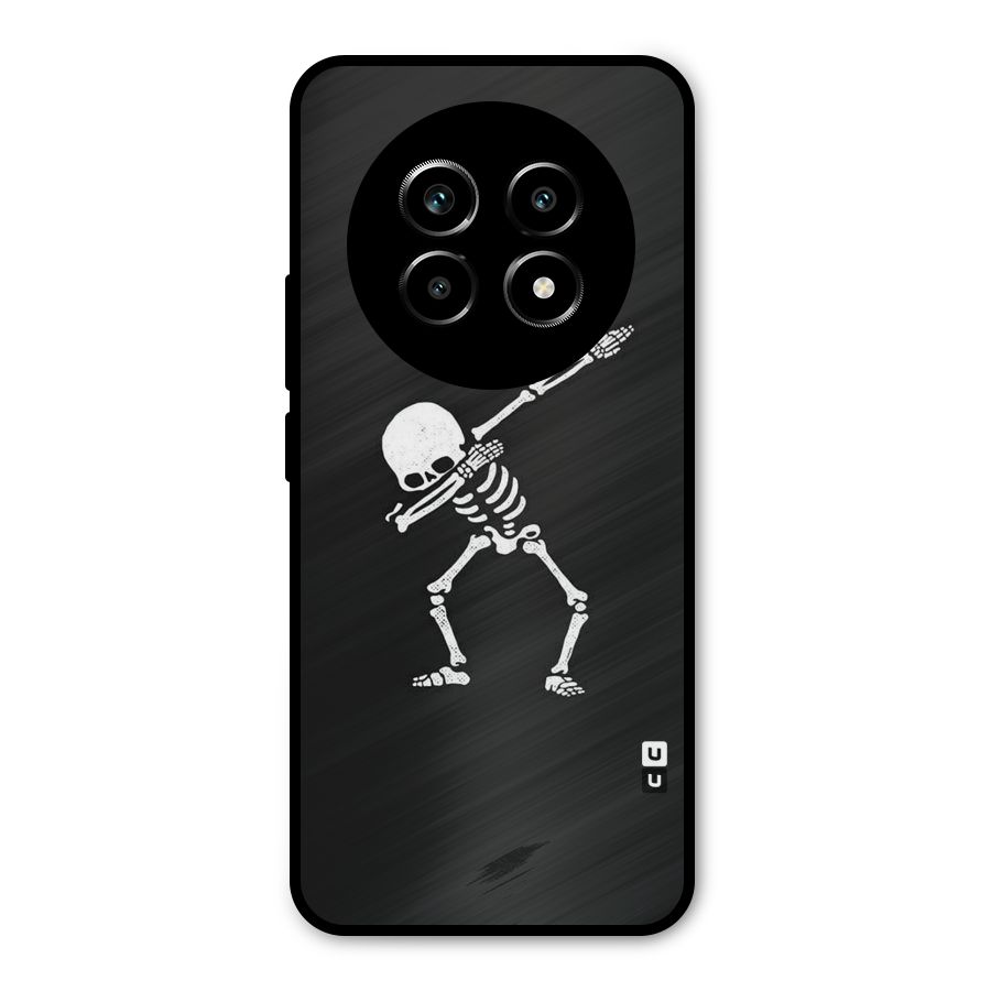 Skeleton Dab White Metal Back Case for Realme 13 Pro