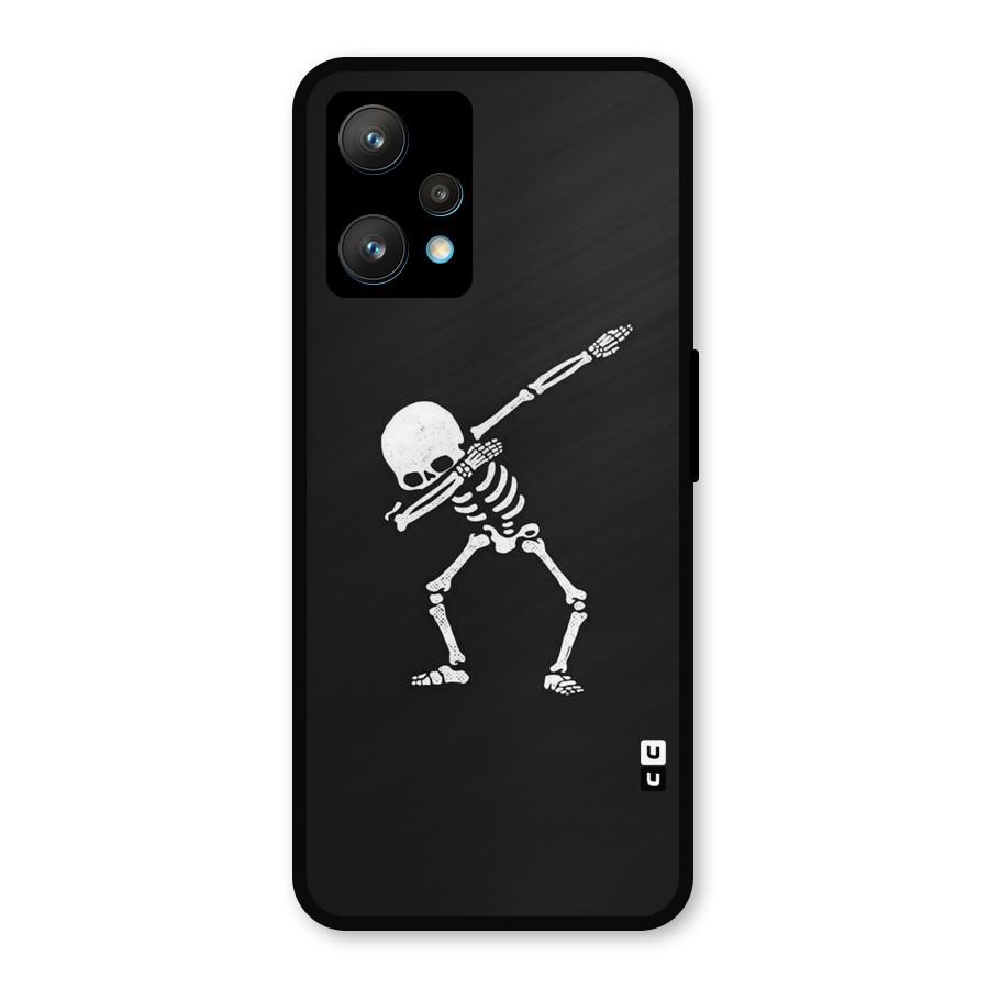 Skeleton Dab White Metal Back Case for Realme 9