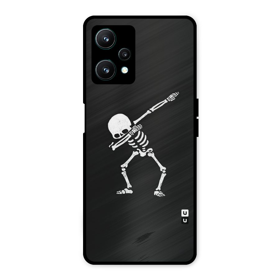 Skeleton Dab White Metal Back Case for Realme 9 Pro 5G