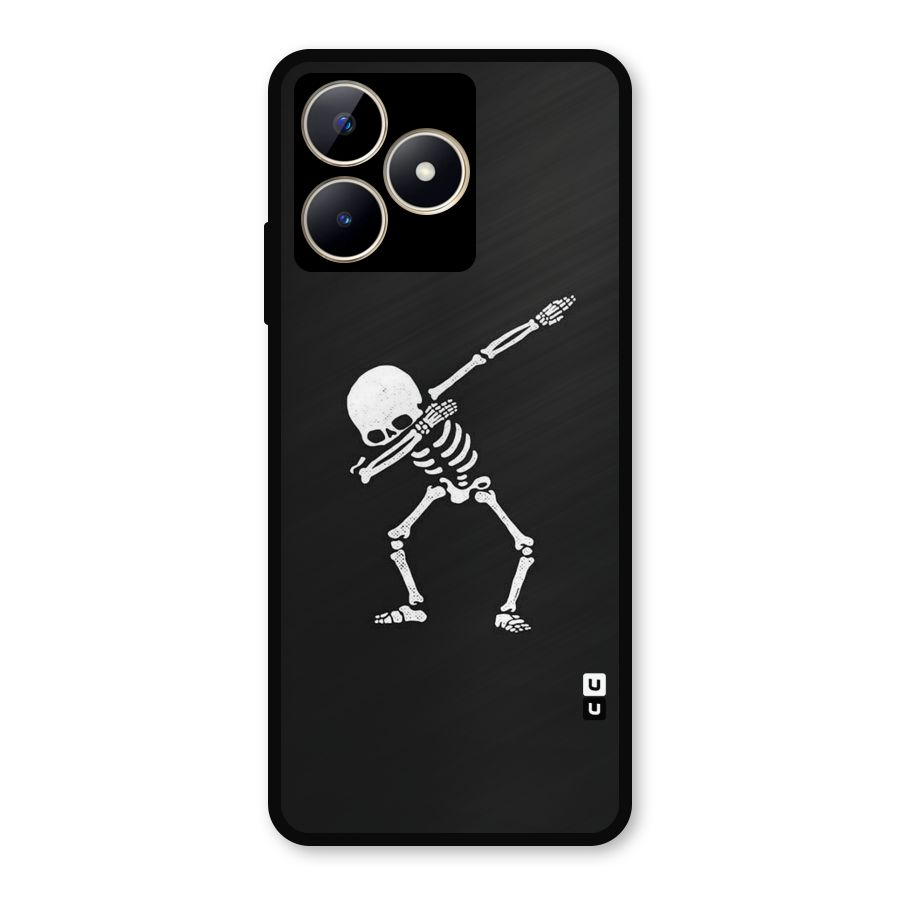Skeleton Dab White Metal Back Case for Realme C53