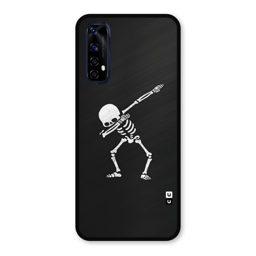 Skeleton Dab White Metal Back Case for Realme Narzo 20 Pro
