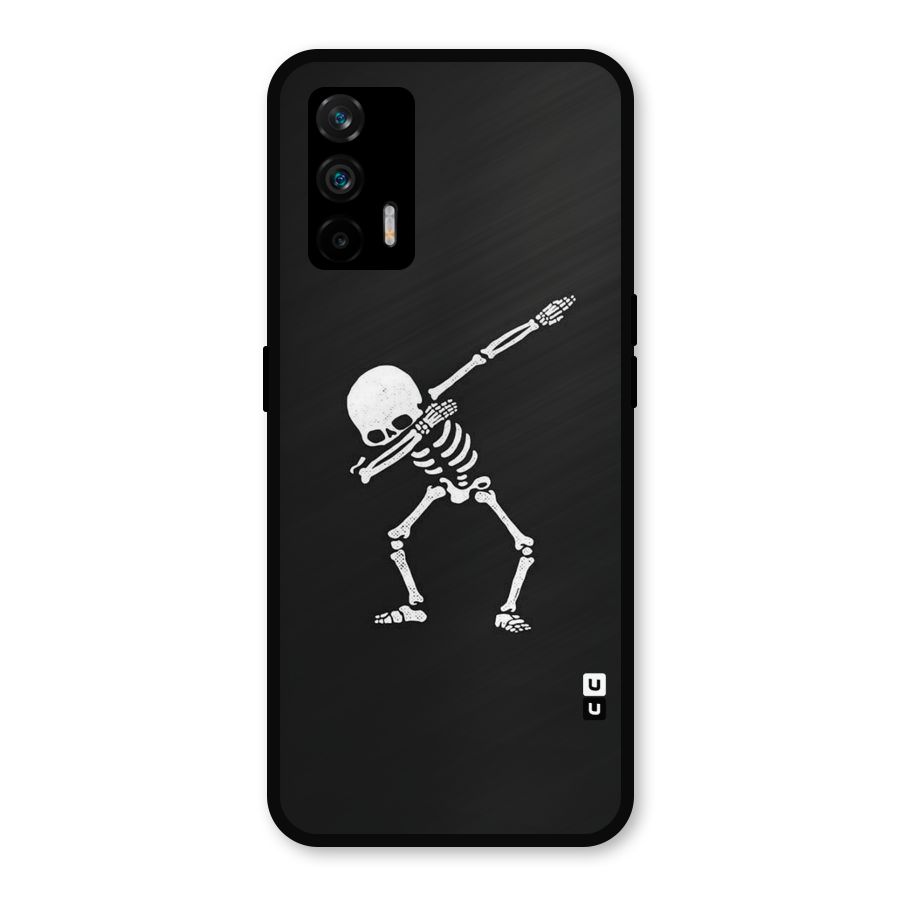 Skeleton Dab White Metal Back Case for Realme X7 Max