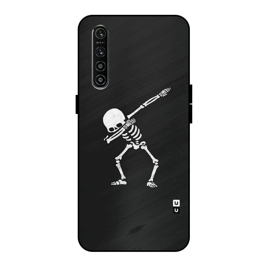 Skeleton Dab White Metal Back Case for Realme XT
