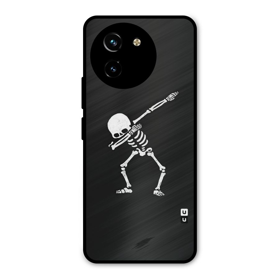 Skeleton Dab White Metal Back Case for Vivo T3x