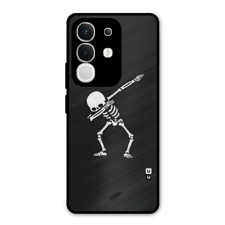 Skeleton Dab White Metal Back Case for Vivo T4x