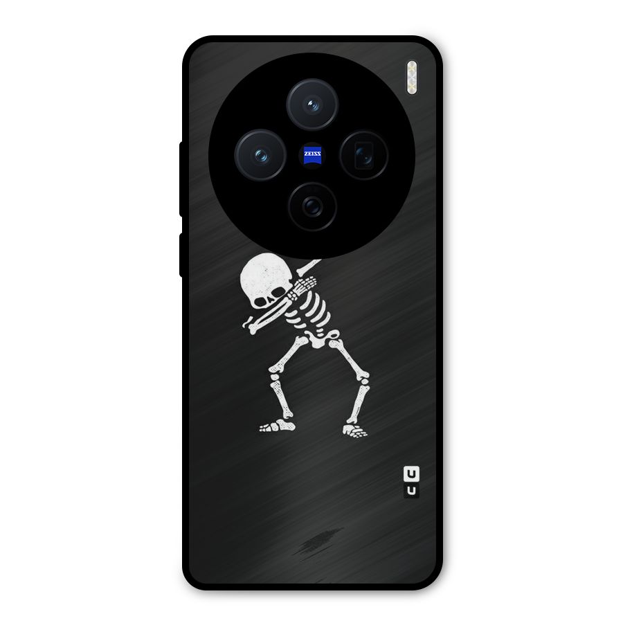 Skeleton Dab White Metal Back Case for Vivo X200