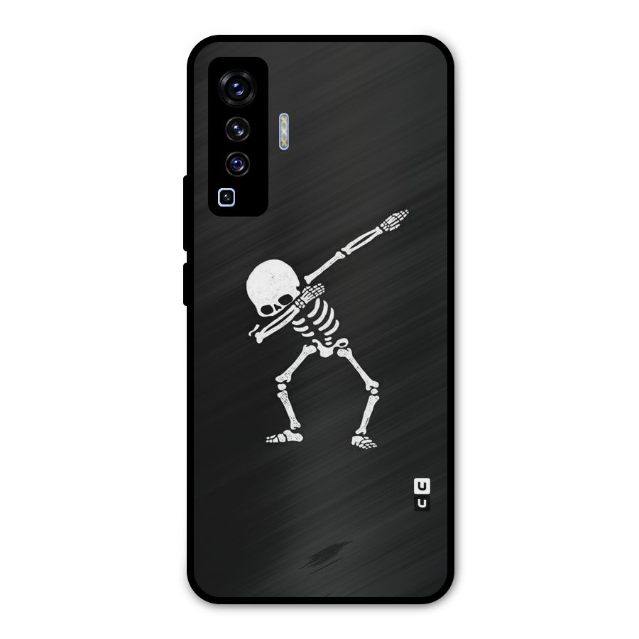 Skeleton Dab White Metal Back Case for Vivo X50