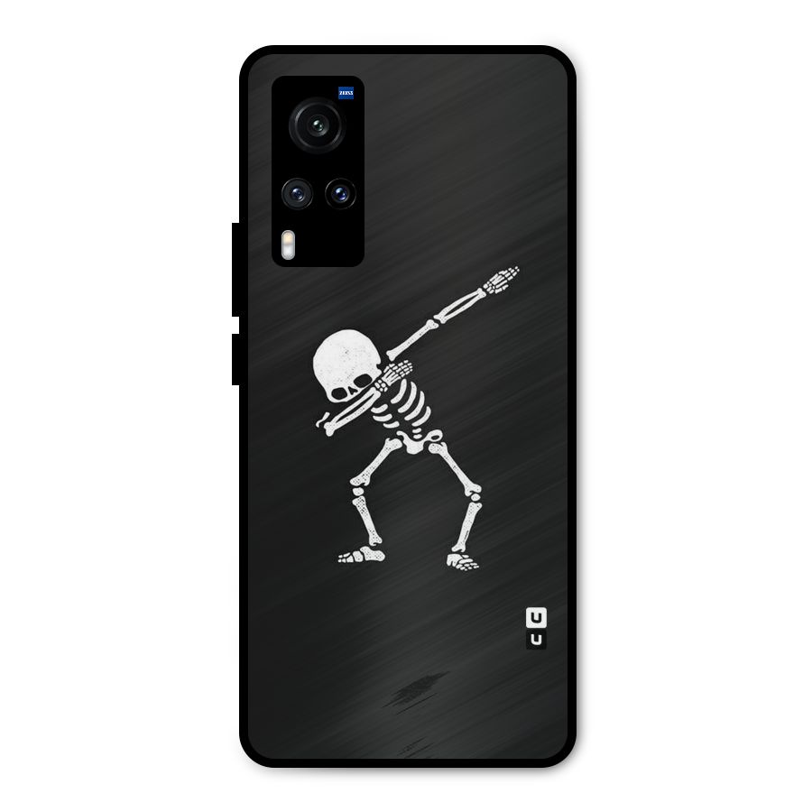 Skeleton Dab White Metal Back Case for Vivo X60
