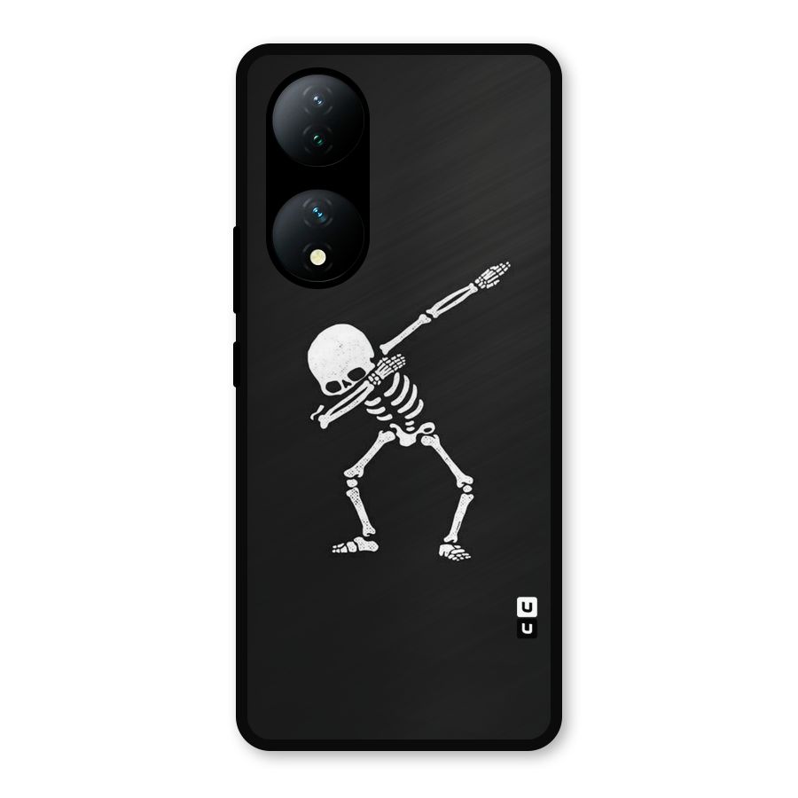 Skeleton Dab White Metal Back Case for Vivo Y100a