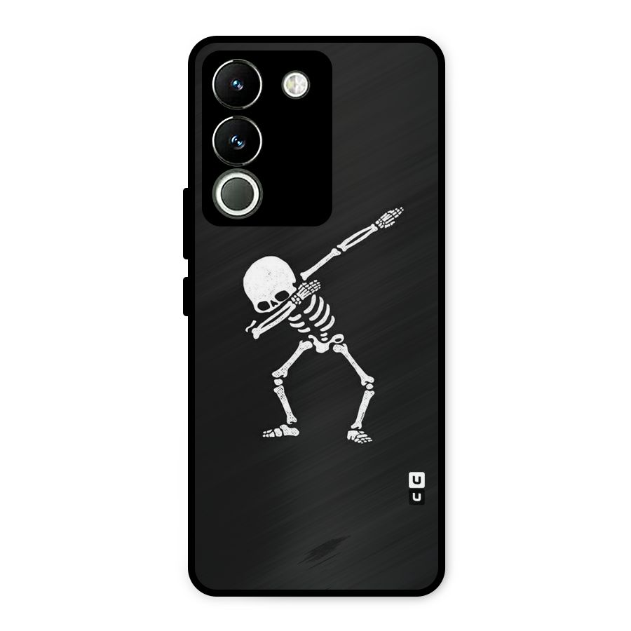 Skeleton Dab White Metal Back Case for Vivo Y200