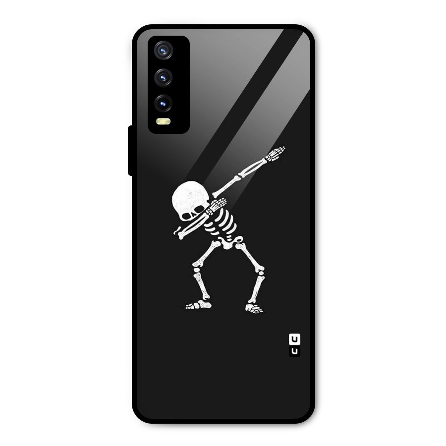 Skeleton Dab White Metal Back Case for Vivo Y20t