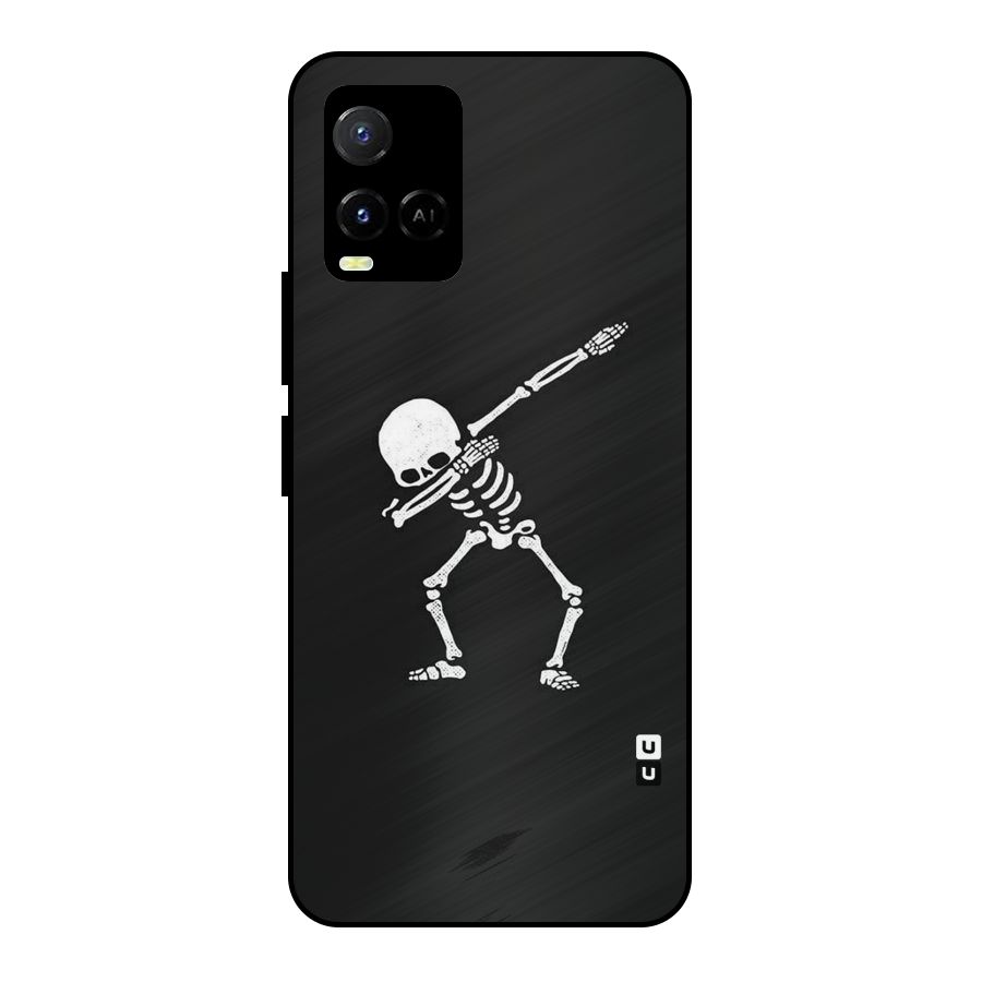 Skeleton Dab White Metal Back Case for Vivo Y21