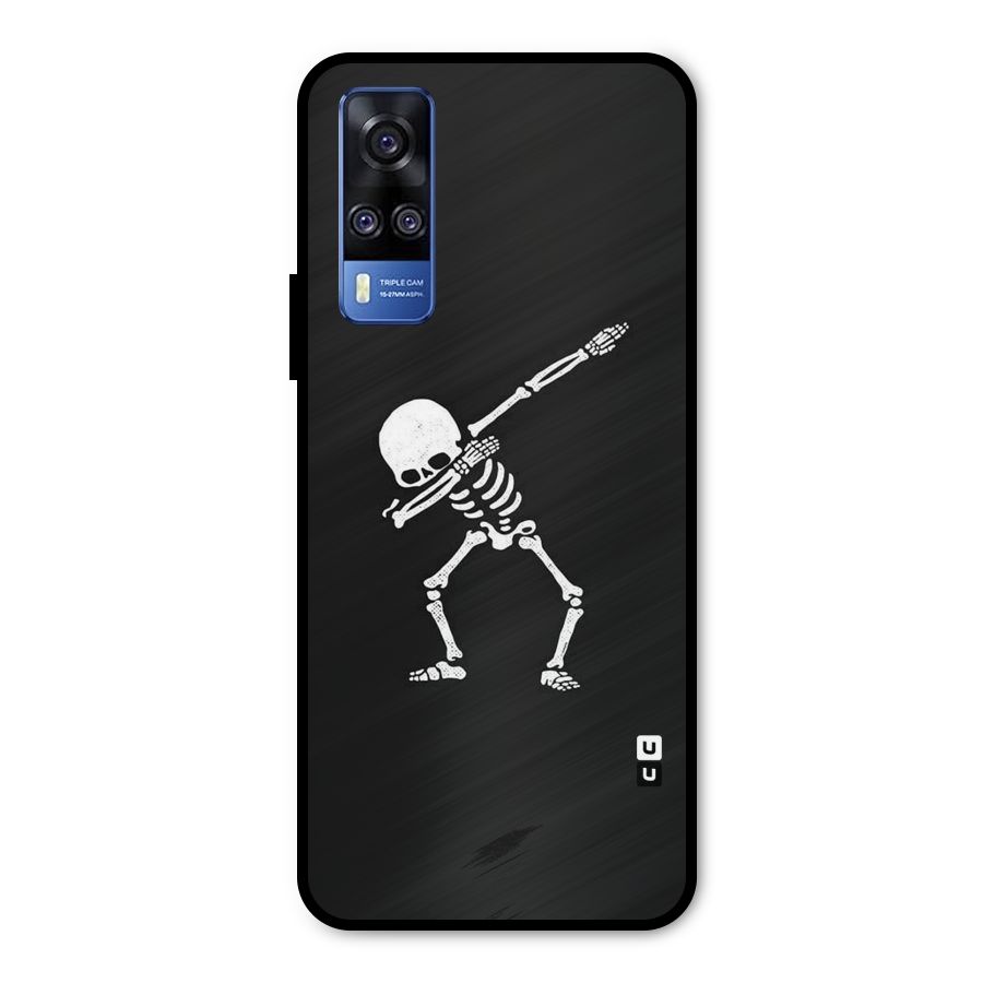 Skeleton Dab White Metal Back Case for Vivo Y51A