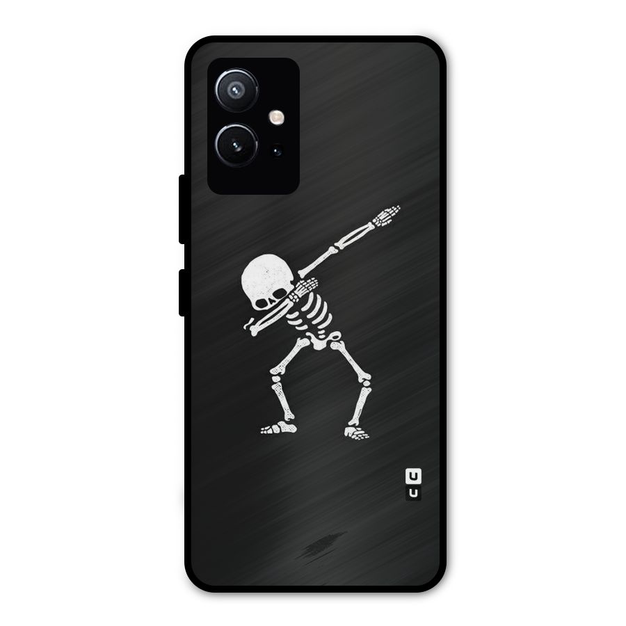 Skeleton Dab White Metal Back Case for Vivo Y75 5G