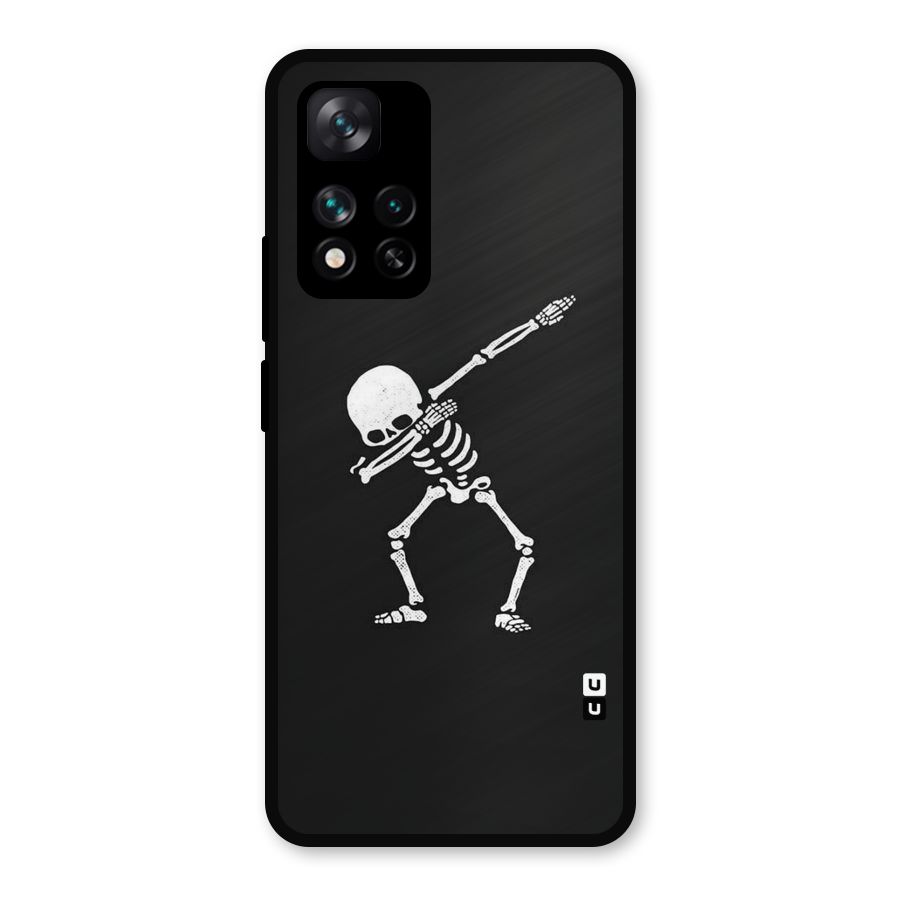 Skeleton Dab White Metal Back Case for Xiaomi 11i Hypercharge 5G