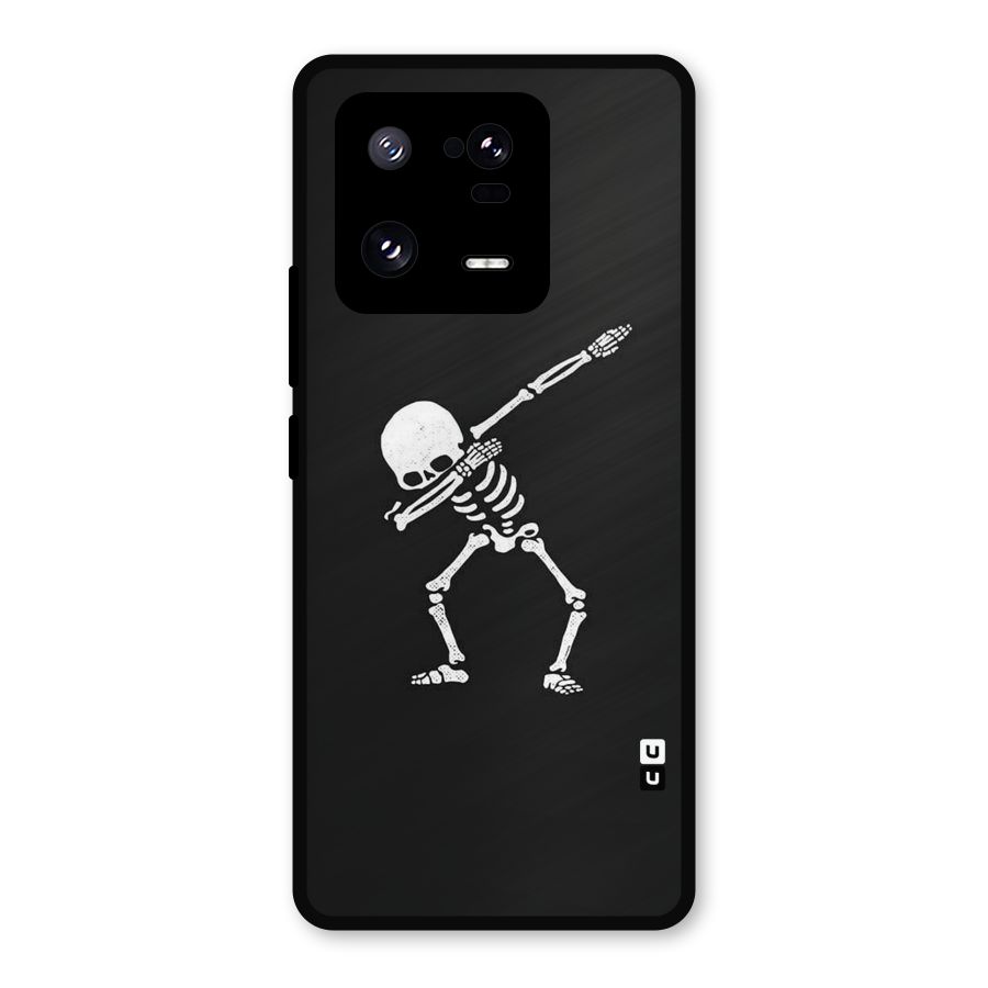 Skeleton Dab White Metal Back Case for Xiaomi 13 Pro
